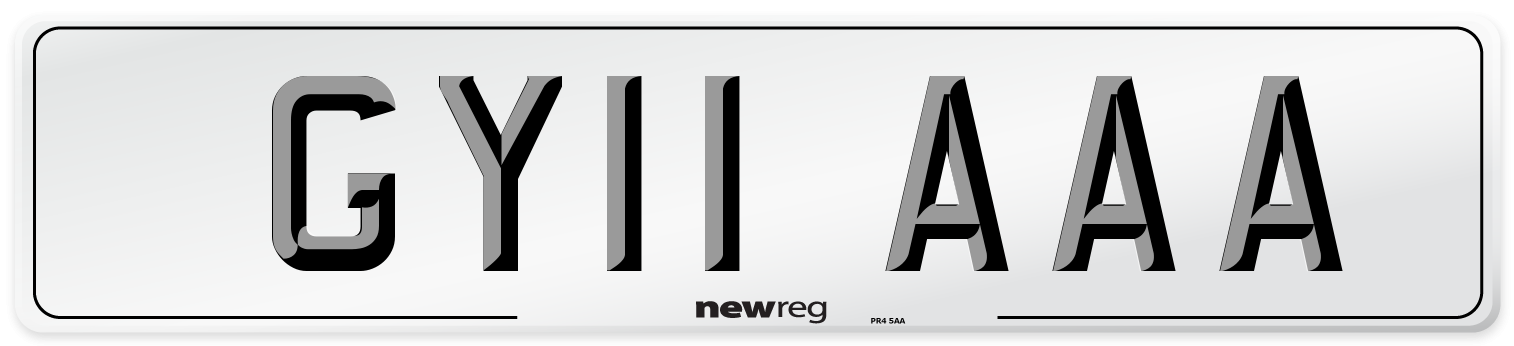GY11 AAA Number Plate from New Reg